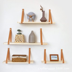 Wooden <b>Wall</b> <b>Mounted</b> <b>Shelf</b> 70x19cm 60x19cm 50x16cm 42x12.5cm 3 Tier Hanging Storage For Living Room Entryway Book Magazine - Product Image 2