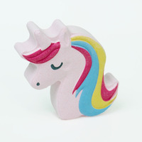 Bombe de bain effervescente pour enfants, lavande biologique, étiquette privée personnalisée, licorne, bain coloré, coffret cadeau, huile essentielle, bombe de bain effervescente privée