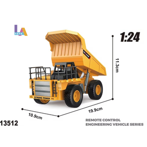 Longthuy Made in Vietnam Hot Sale Nine-channel Remote Control Excavator Semi-alloy Remote Control TRUCK for KIDS - Product Image 3