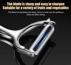 Éplucheur <span class=keywords><strong>de</strong></span> légumes ergonomique en acier inoxydable en forme <span class=keywords><strong>de</strong></span> Y 1 pièce avec poignée antidérapante pour pommes <span class=keywords><strong>de</strong></span> terre <span class=keywords><strong>et</strong></span> autres légumes - Product Image 3