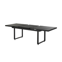 Meubles de jardin, table et chaises de salle à manger d'extérieur, ensemble table et chaises, patio, cadre en aluminium, tables d'extérieur pour salon