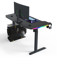 Beisijie prix de gros bonne qualité table de jeu réglable durable pour PC Gamer utilisé tables de jeu haut noir avec rvb