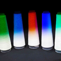 Gilet lumineux personnalisé des fabricants de tissu fluorescent imperméable de haute qualité, tissu lumineux brillant dans le noir pour vêtements