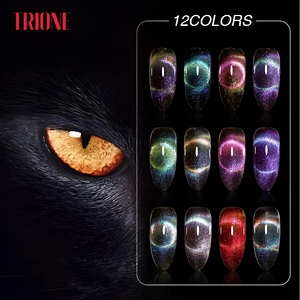 9D Regenbogen Katzenauge Gel-Nagellack 15ml Magischer Galaxie-Effekt Laser-Reflektierender Glitzer Magnetischer UV-Nagelkunst-Gel für Salon-Nagelbedarf - Product Image 1