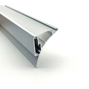 Perfil de Aluminio Impermeable para Ingeniería, Canal Reflector Gola de 15 mm, Empotrable, Flexible, 2 m, Cubierta Transparente de PC, Extrusión LED - Product Image 2