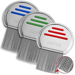 Peigne à poux en acier inoxydable, meilleure qualité, tête <span class=keywords><strong>Anti</strong></span>-poux, fil de poux, puces, puces, Nits, peigne, peine piojos, dents soudées au laser - Product Image 6
