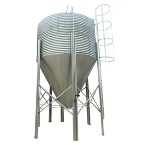 Offre Spéciale de stockage de silo de grain en acier galvanisé de petite capacité dans la ligne d'alimentation des animaux