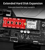 Carte d'extension de disque dur M.2 NGFF NVME SSD, adaptateur de transfert pour SSD 2230 2242 2260 2280, longueur réglable sur 5 niveaux
