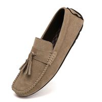Chaussures Doudou en cuir rouge pour hommes, nouvelle couleur, en flanelle brillante, style décontracté, chaussures en tissu de style Peking ancien, tendance, type mocassins