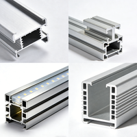 Profils en aluminium extrudés pour la fabrication de portes en forme de H, robustes, Octanorm