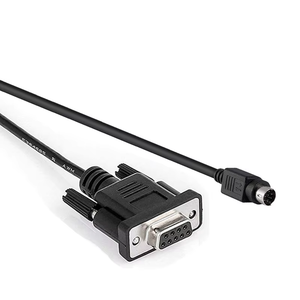 Cavo di Programmazione PLC OEM/ODM da D-sub DB9 9 Pin a Mini Din 4 5 6 8 Pin, Cavo Seriale RS232 RS485 RS422 Personalizzabile - Product Image 2