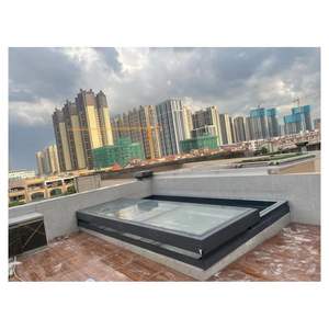 <span class=keywords><strong>Système</strong></span> de toit ouvrant en verre à rétraction automatique, <span class=keywords><strong>fenêtre</strong></span> latérale coulissante, aluminium vitré - Product Image 3