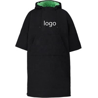 Poncho de bain personnalisé écologique Robe à langer extérieure imperméable avec veste polaire à séchage rapide