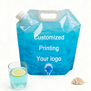 Bolsa de Plástico para Líquidos de 5L 10L, Biodegradable y Ecológica, con Boquilla y Bolsitas, Recargable para Agua, Bebidas - Product Image 3