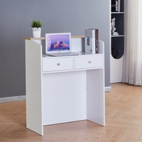 Comptoir d'accueil moderne de luxe en bois pour hôpital, centre commercial, bureau - Comptoir commercial écologique
