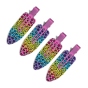 Accessoires pour cheveux en acétate haut de gamme à motif floral cerise, imprimé léopard coloré, pinces à cheveux en alliage de zinc à motifs - Product Image 3
