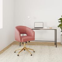 Fauteuil inclinable et pivotant DDP avec réglage de la tension et de l'inclinaison, idéal pour le bureau à domicile, le salon, la salle d'étude ou la coiffeuse, avec roulettes