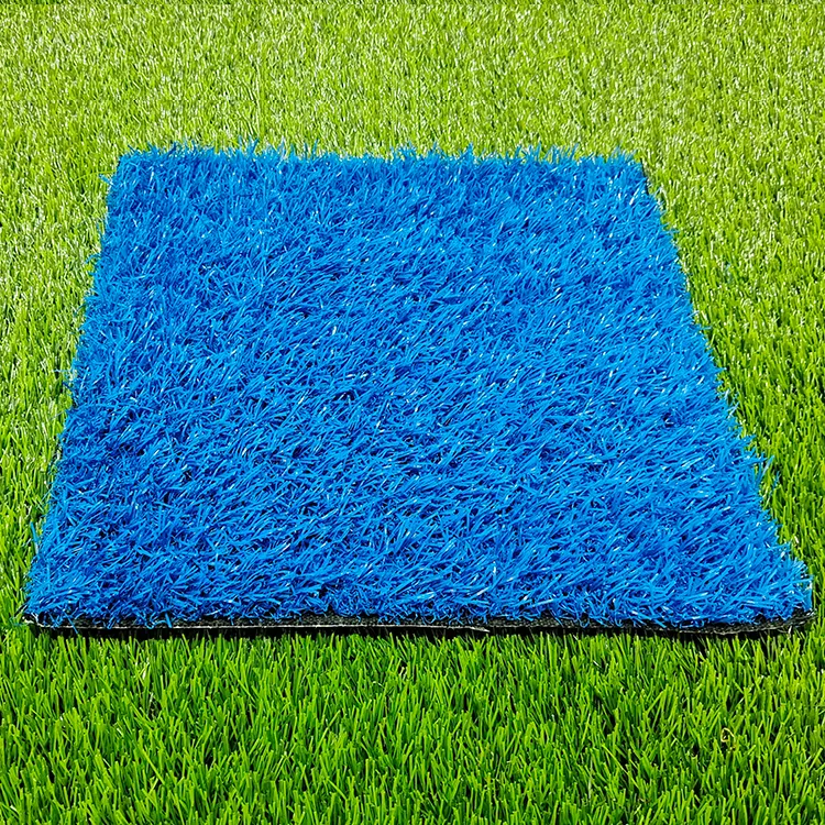 outdoor colored synthetic turf lawn blue artificial grass for kindergarten kids playground running track