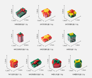 ชุดกล่องของขวัญคริสต์มาสสร้างสรรค์ ฉากหิมะจำลองขนาดเล็ก ของตกแต่ง DIY สำหรับตั้งโต๊ะ - Product Image 6