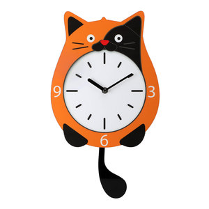 Customizable Creative Cat Cheap <strong>Wall</strong> <strong>Clocks</strong> Cute Cartoon Quartz <strong>Pendulum</strong> Silent for Living Room and Children's Room - Product Image 5