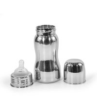 Pailles de qualité alimentaire, sans BPA, pour biberons de 240 ml (8 oz) pour bébés et nourrissons, en acier inoxydable 304/316