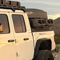 Jeep Gladiator 4x4 2025 avec coque de camping, capacité de charge de 300 kg, toit bas en acier, tente de toit en aluminium pour le camping en plein air