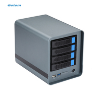 Qotom Mini PC Celeron 4305U prosesor Dual core 4 LAN Server penyimpanan NAS Q30912DS