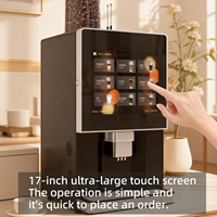 Machine à café automatique de table à 3 cartouches, professionnelle, du grain à la tasse, brassage rapide, SDK ouvert, API, paiement multi-devises