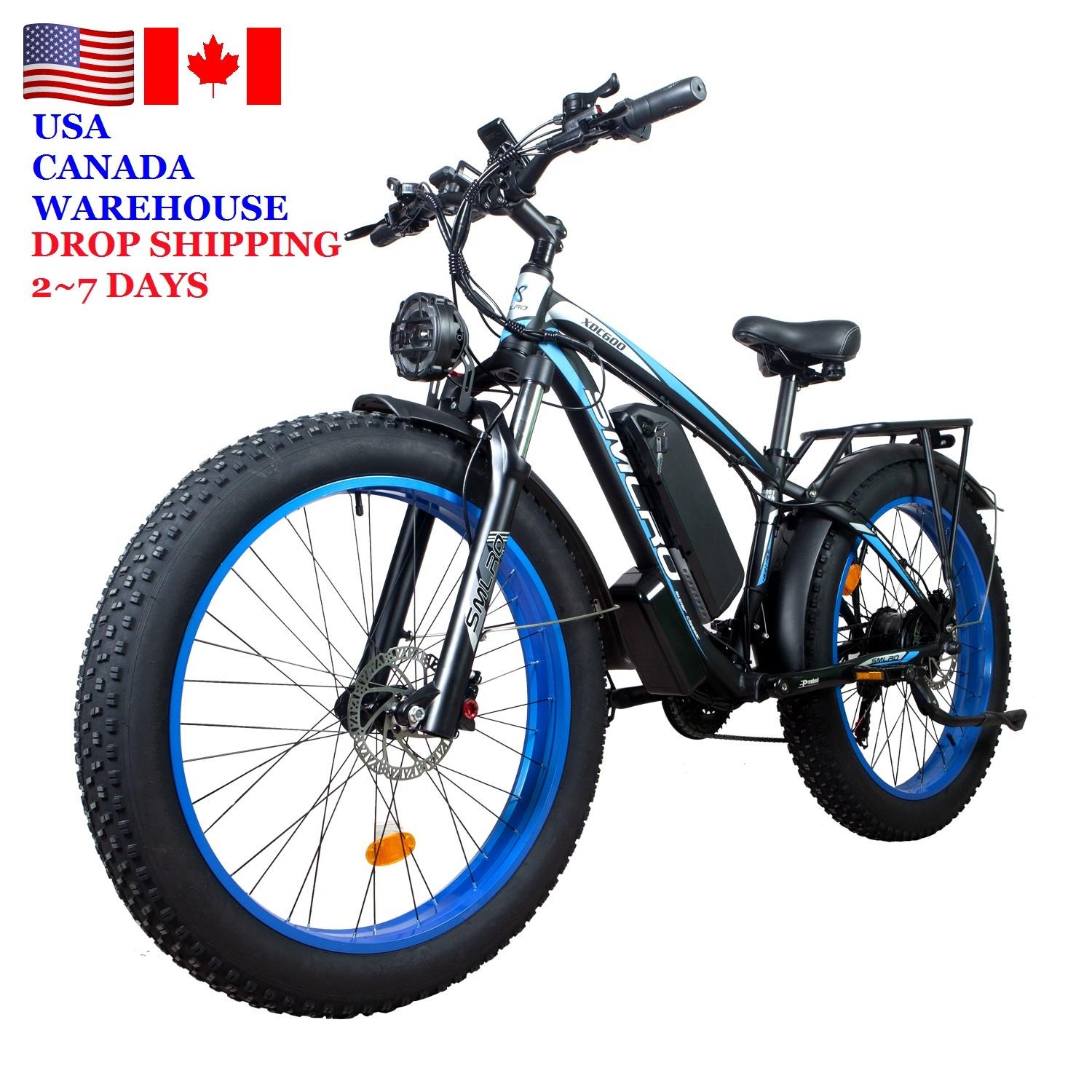 USA Warehouse Free Shipping E Bikes 2023 Electric Bicycle 1000w 48v 16ah  Electric Fat Bike Long