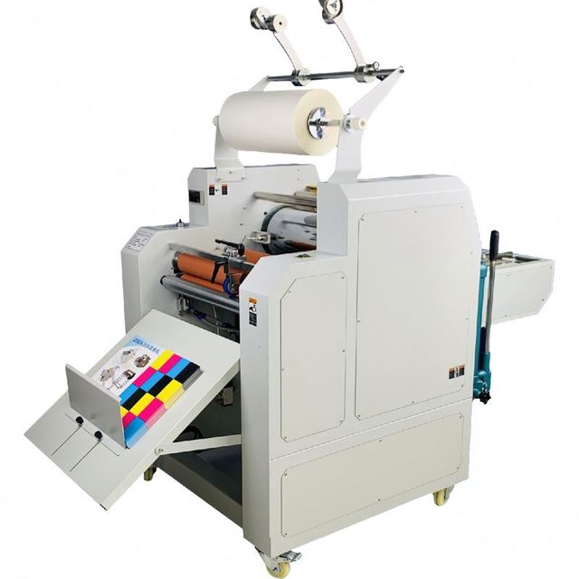 WD-FM720Y Hydraulic Roll Laminator 720mm Industrial Thermal Laminating Machine With Pull Cut