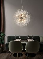 Lampes suspendues en cristal de pissenlit de plafond pour mariage