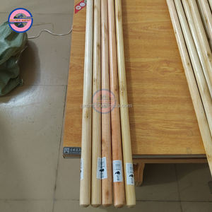 Escoba de madera pulida barnizada 2 veces, mango de cepillo, herramientas y accesorios de limpieza del hogar - Product Image 1