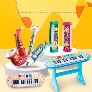 Trompette musicale multifonction en plastique en gros avec boutons colorés et effets lumineux pour enfants - Product Image 4