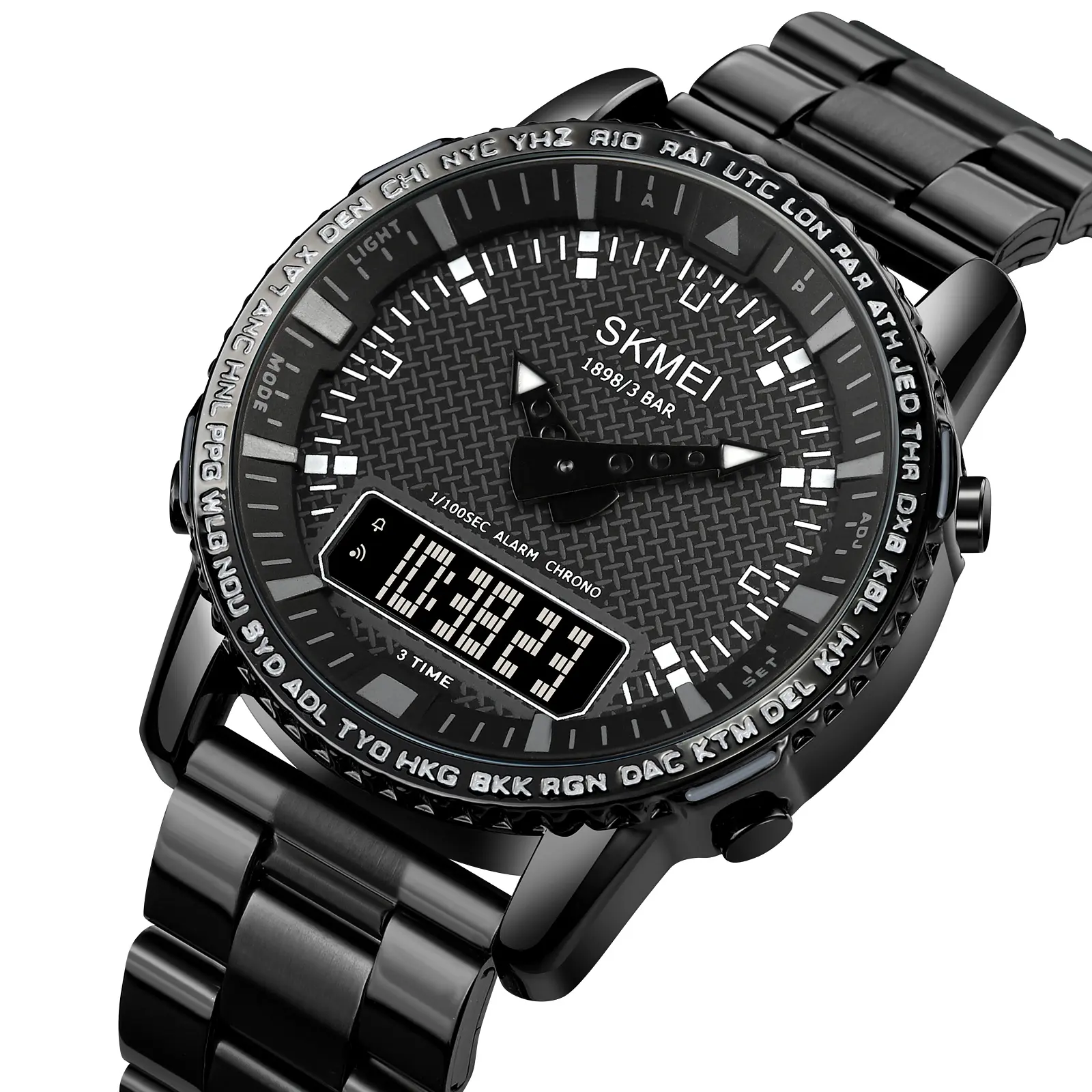 SKMEI 1898 New Release Fashion Luxury Quartz Watches Waterproof Men Digital Watches