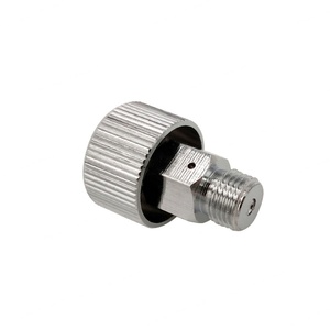 Stainless Steel Silver Bleed Release Valve Adaptor OEM Zimakyfa Model M10-XQLS HPA Hand <b>Pump</b> Refill Station Charging <b>Adapter</b> - Product Image 1
