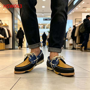 ZYF, Zapatos Náuticos Casuales Antideslizantes para Caminar por el Barrio, de Larga Duración, con Suela de Goma Resistente, Zapatos Tipo Mocasín de Moda para Niños HSW063 - Product Image 5