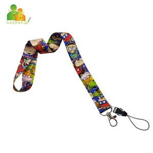 Chất Lượng Cao Giá Rẻ Tùy Chỉnh Vòng <span class=keywords><strong>Polyester</strong></span> Cổ Dây Đeo Nhuộm Thăng Hoa In Ấn Dễ Thương Nhân Vật Phim Hoạt Hình Dây Buộc Với Kim Loại Clip - Product Image 3