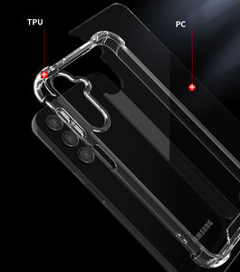 เคสโทรศัพท์ TPU ใสรูปมุมกันกระแทกสำหรับ <span class=keywords><strong>Samsung</strong></span> <span class=keywords><strong>Galaxy</strong></span> A14 <span class=keywords><strong>A54</strong></span> A34 <span class=keywords><strong>5G</strong></span> <span class=keywords><strong>2023</strong></span> A24ฝาหลังแข็ง - Product Image 4