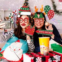 Ensemble de 45 masques DIY sur le thème des pulls moches pour fêtes transfrontalières de Noël et du Nouvel An
