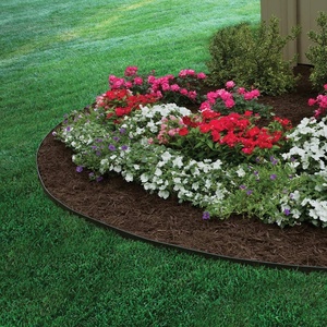Flexible PE/PP <b>Plastic</b> Garden Lawn Landscape Border Edging-Eco-Friendly Black Waterproof Easily Assembled 20m X 12cm Nature - Product Image 4