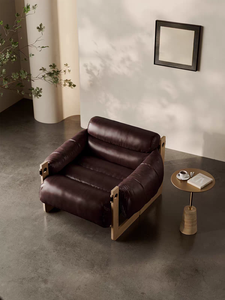 Fauteuil inclinable de style mi-siècle, rustique, en bois massif, de style médiéval, pour la maison, pour le salon ou le balcon, design décontracté - Product Image 3