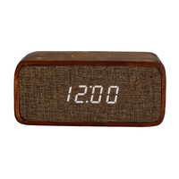 Aangepaste Led Houten Tafel Wekker Decor Voice Magnetische Draadloze Opladen Keuken Smart Tafel Klokken Voor Telefoon