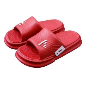 Claquettes antidérapantes à bout ouvert en EVA pour couple, épaissies, rouges, pour hommes et femmes, idéales pour l'été, les fêtes, l'intérieur, haut de gamme, pour fiançailles et dîner de mariage - Product Image 1