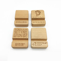 Tablette de bureau en bambou naturel support de téléphone en bois cellulaire avec amplificateur de son support de son