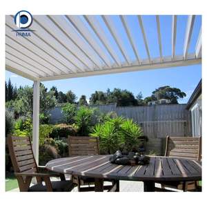 Pérgola Moderna Prima para Villa con Techo Corredizo de PVC y Persianas Desplegables para Protección Solar en Terraz - Product Image 2