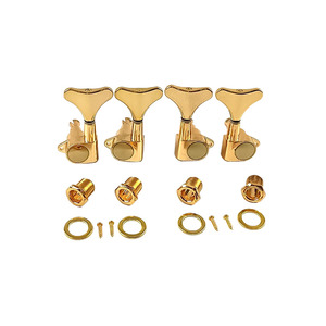 Afinadores de <span class=keywords><strong>guitarra</strong></span> de bajo eléctrico de <span class=keywords><strong>metal</strong></span> negro para construcción de fábrica, cabezales de máquina 2R2L, piezas de hardware para afinación de bajo eléctrico - Product Image 2