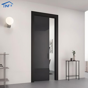 Portes coulissantes en verre invisibles à rail en aluminium, portes escamotables magiques - Product Image 3