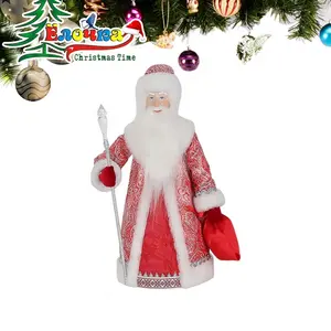 SOTE kırmızı elbise Ded Moroz baba noel hediyesi çanta ev dekorasyon şeker çantası noel baba ayakta