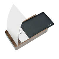 Organisateur de bureau moderne Samdi en bois de noyer, bloc-notes adhésif pour le bureau, l'école, la maison, le salon, la chambre à coucher