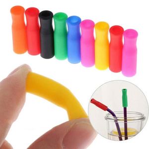 Custom Anti-Burn Teeth Protector Tumbler Bulk <b>Reusable</b> Silicone <b>Straw</b> Tips Cover Dust-proof Cute Topper Charms Bar Accessories - Product Image 2